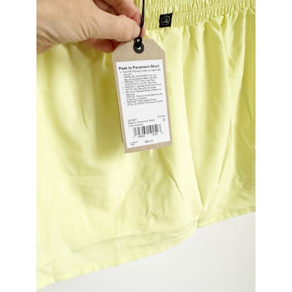 NWT prAna Peak to Pavement Skort Lime Squeeze Neon Small - Picture 4 of 7